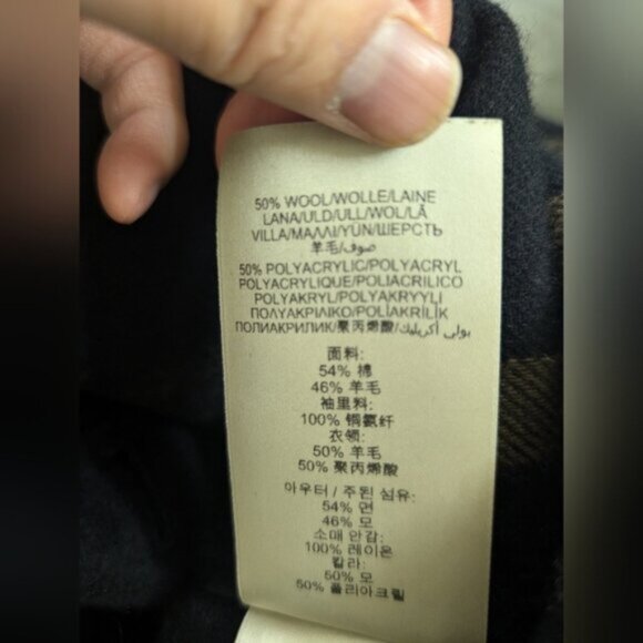 Burberry Brit Wool Blend Pea Coat - Size: US 4 - Picture 13 of 15